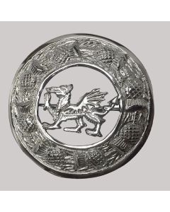Antique Dragon Kilt Brooch