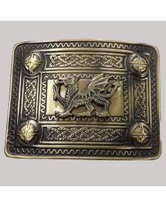 Antique Dragon Kilt Buckle