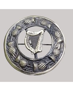 Antique Irishharp Kilt Brooch