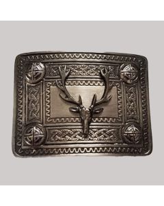 Antique Staghead Kilt Buckle