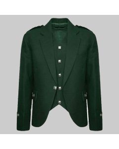 Green Argyll Jacket With Vest for Men