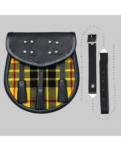 Macleod of Lewis Tartan Leather Sporran