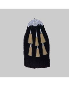 Men Scottish Horse Hair Sporran With 6 Tassels for Men