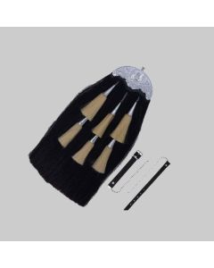 Men Scottish Horse Hair Sporran With 6 Tassels for Men