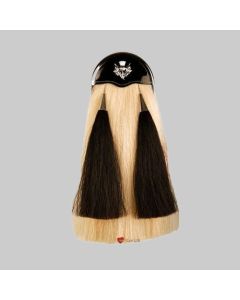 Piper Patent Leather Cantle Sporran With Thistel Badge