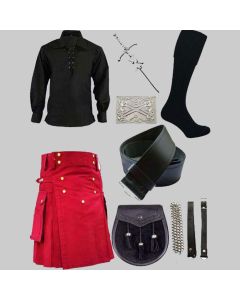 Red Utility Kil With Accessories Deal for Men
