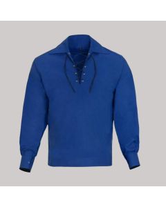 Scottish Blue Ghillie Shirt for Men