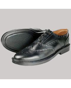 Traditional Leather Custom Made Black Shoes