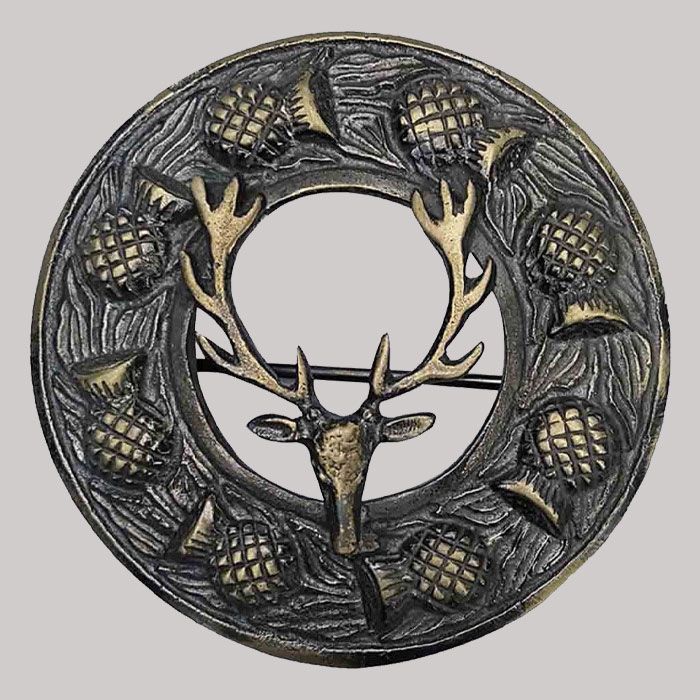 Antique Staghead Kilt Broch