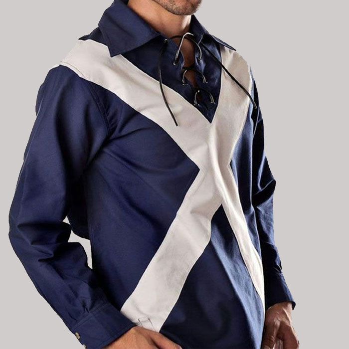 Blue Saltire Ghillie Shirt
