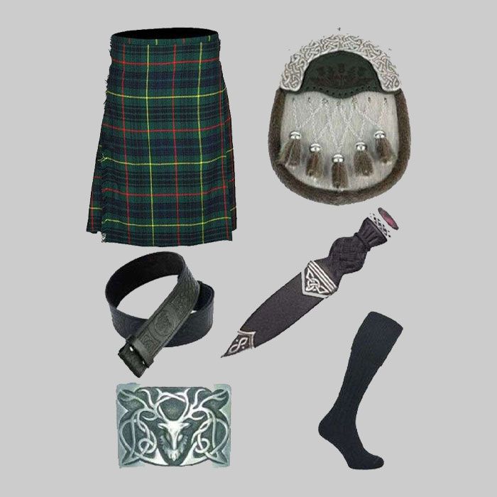 Clan Hunting Stewart Tartan Kilt & Accessories Deal