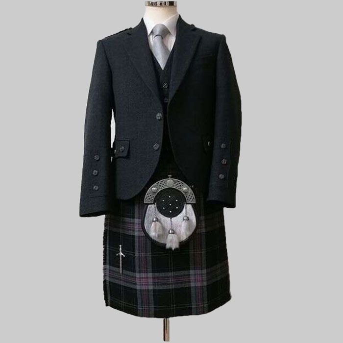 Dark Lochnagar  Charcoal Tweed Argyll Outfit