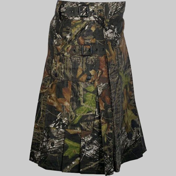 Jungle Camouflage Gothic Utility Kilt for Men