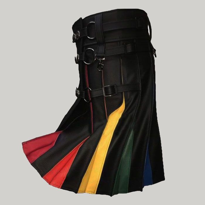 Rainbow Hybrid Utility Kilt for Men