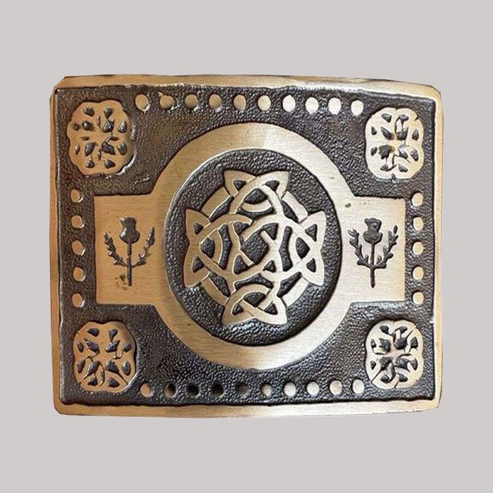 Scottish Kilt Antique Belt Buckle With Celtic Design
