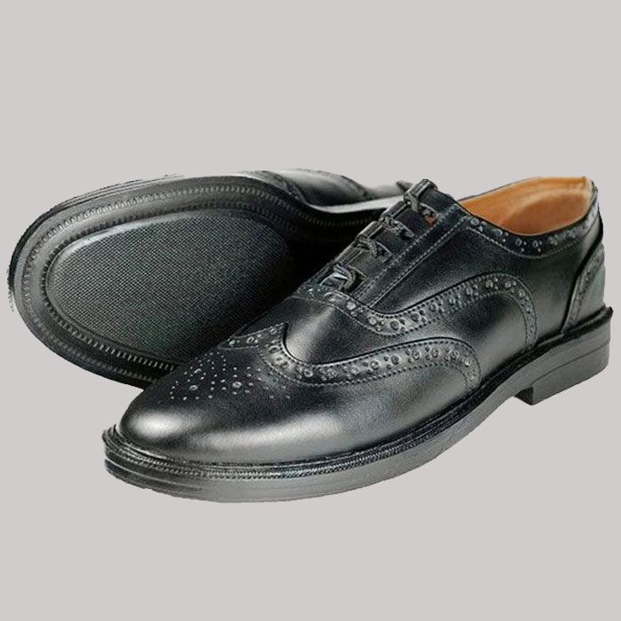 Traditional Leather Custom Made Black Shoes